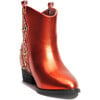 Miss Dallas Embellished Cowboy Boot, Red Metallic - Boots - 2