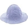 Baby Sun Hat,  Navy Seersucker Stripe - Hats - 1 - thumbnail