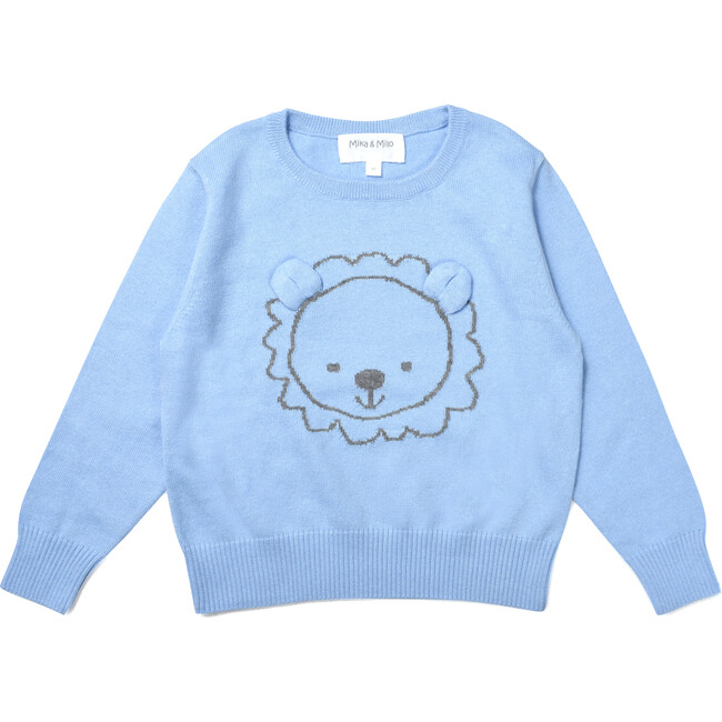 Lion Jumper, Blue - Sweatshirts - 1