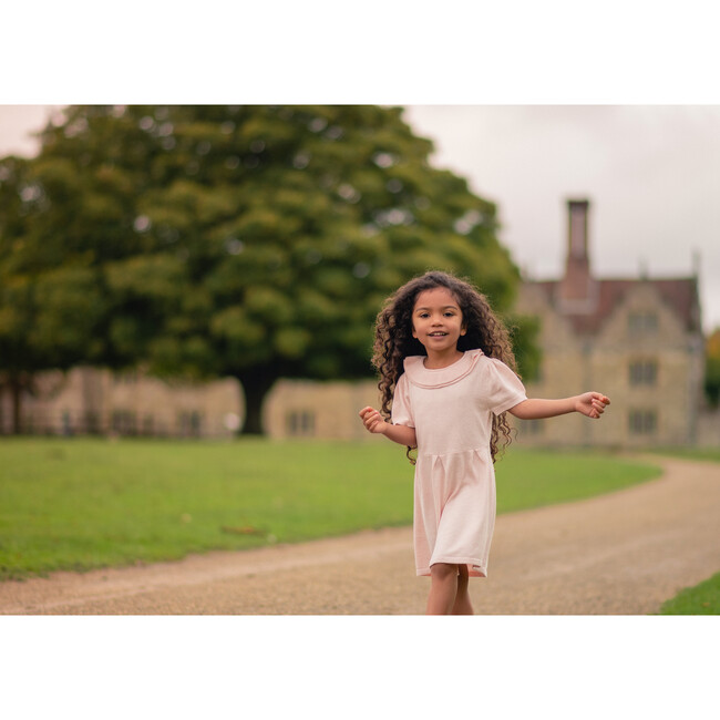 Collared Dress, Pink - Dresses - 4