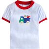 School Truck Applique T-Shirt, Stripes - Tees - 1 - thumbnail