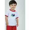 School Truck Applique T-Shirt, Stripes - Tees - 2