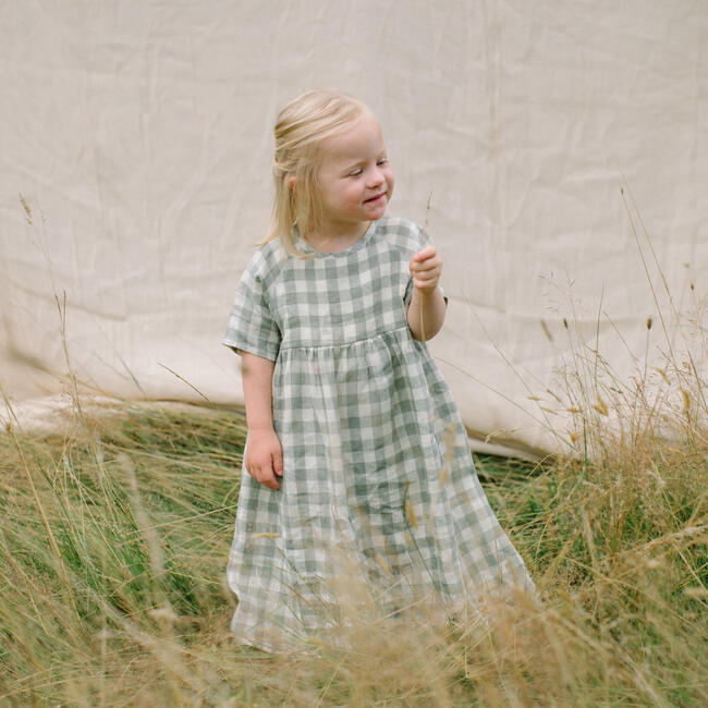 chinese dress ladies Iris Maxi Dress in Pistachio Green | OMNES | Ethical & Affordable Clothing main image 0