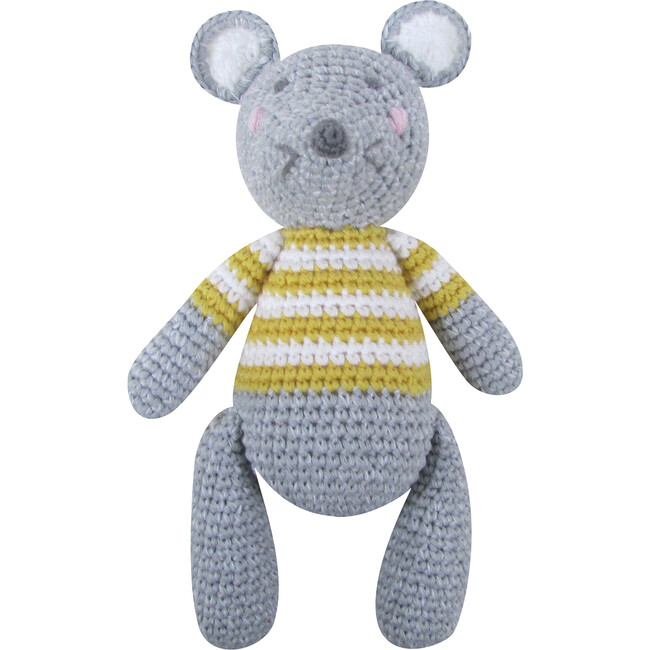 Crochet Mouse Rattle Toy
