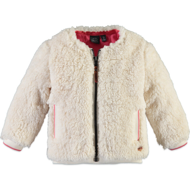 Fluffy Jacket, Cream - Jackets - 1