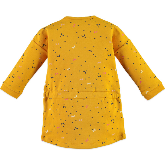 Flutter Print Dress, Mustard