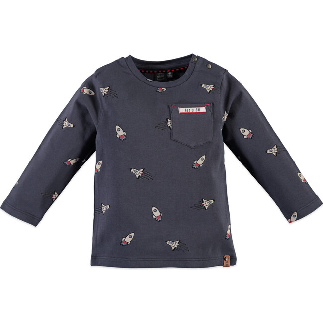 Rockets Pocket Tee, Grey - Tees - 1