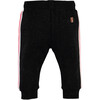 Side Stripe Sweatpants, Black - Sweatpants - 2