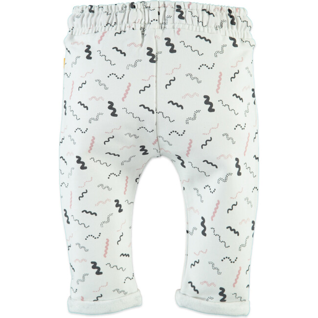 Printed Sweatpants, Crème - Sweatpants - 2