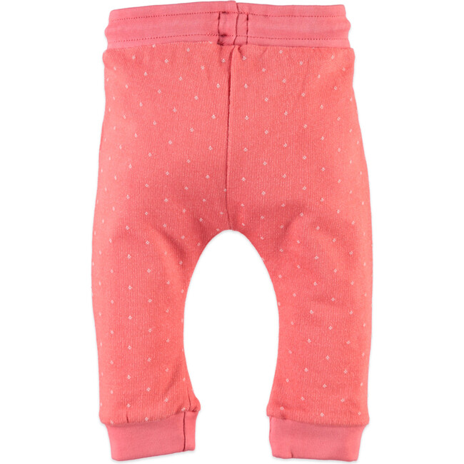 Dots Sweatpants, Coral Red - Sweatpants - 2
