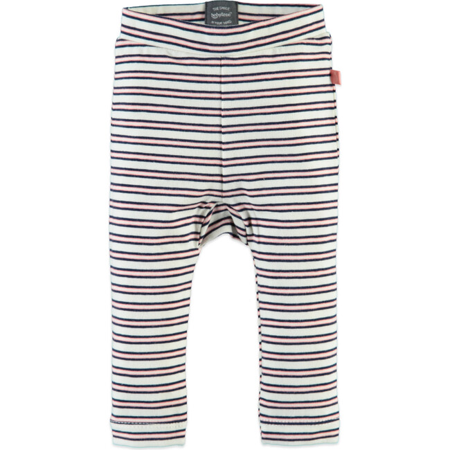 Stripe Legging, Crème - Leggings - 1