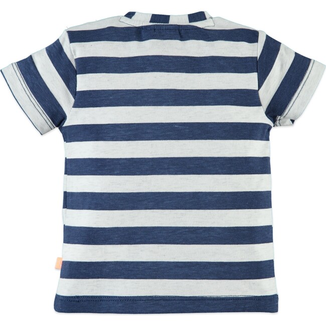 Stripe Short Sleeve Tee, Dutch Blue - Tees - 2