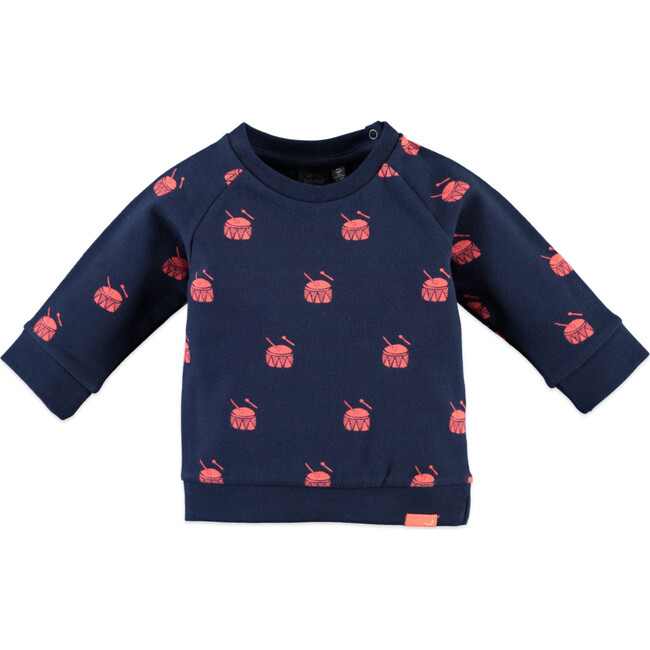 Drums Sweatshirt, Indigo - Sweatshirts - 1