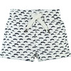 Printed Shorts, Off White - Shorts - 1 - thumbnail