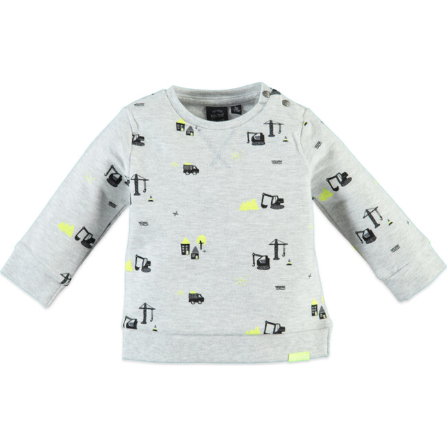 Little Houses Sweatshirt, Light Grey Melee