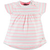 Striped Top, Neon Pink - Shirts - 1 - thumbnail