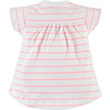Striped Top, Neon Pink - Shirts - 2