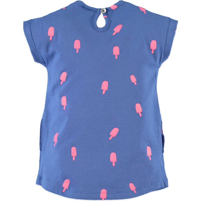 Popsicle T-Shirt Dress, Royal Blue - Play Dresses - 2