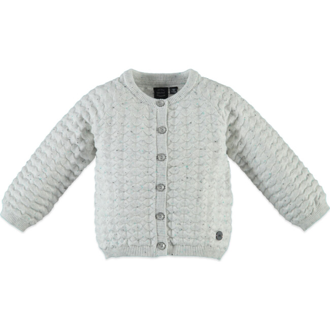 Cardigan, Crème Melange - Sweaters - 1