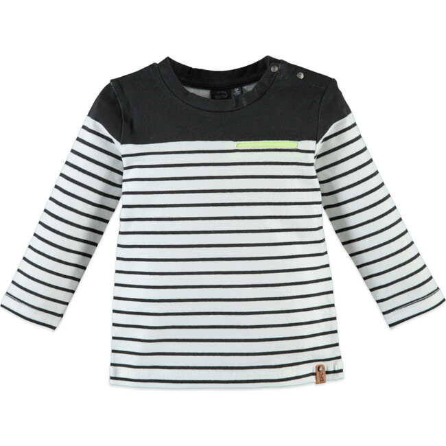Long Sleeve Striped Tee, Antra - Tees - 1