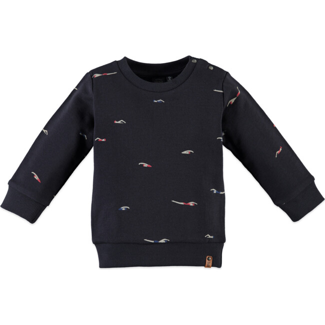 Swimmer Sweatshirt, Ink - Sweatshirts - 1