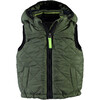 Quilted Vest, Hunter Green - Vests - 1 - thumbnail