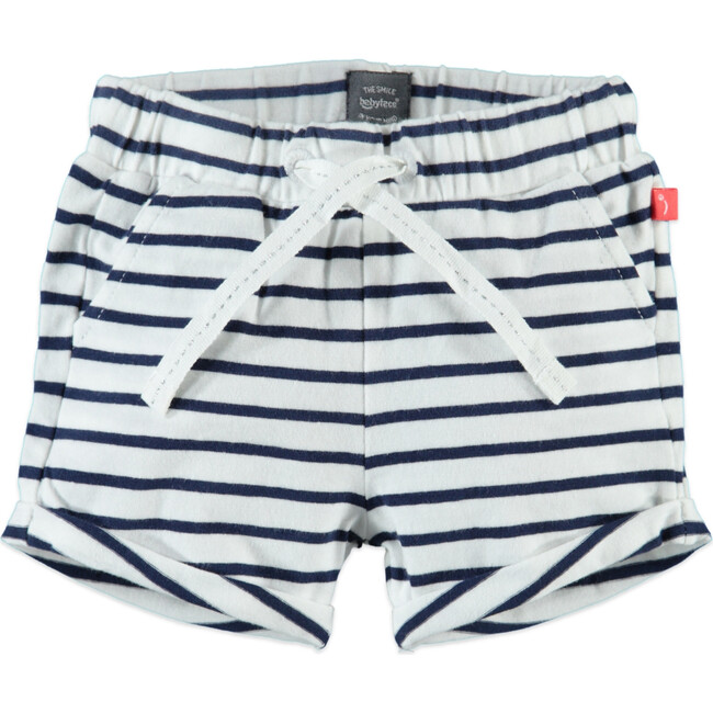 Stripe Shorts, Midnight Blue - Shorts - 1