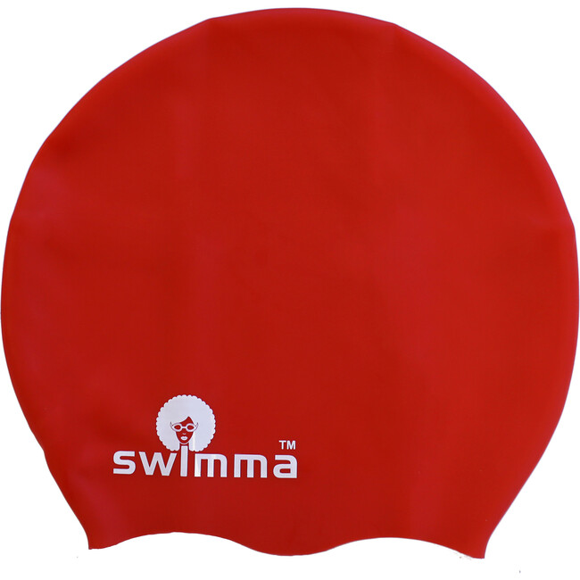 Afro-midi Swimcap, Red