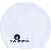 Afro-kids Swimcap, White - Swim Caps - 1 - thumbnail