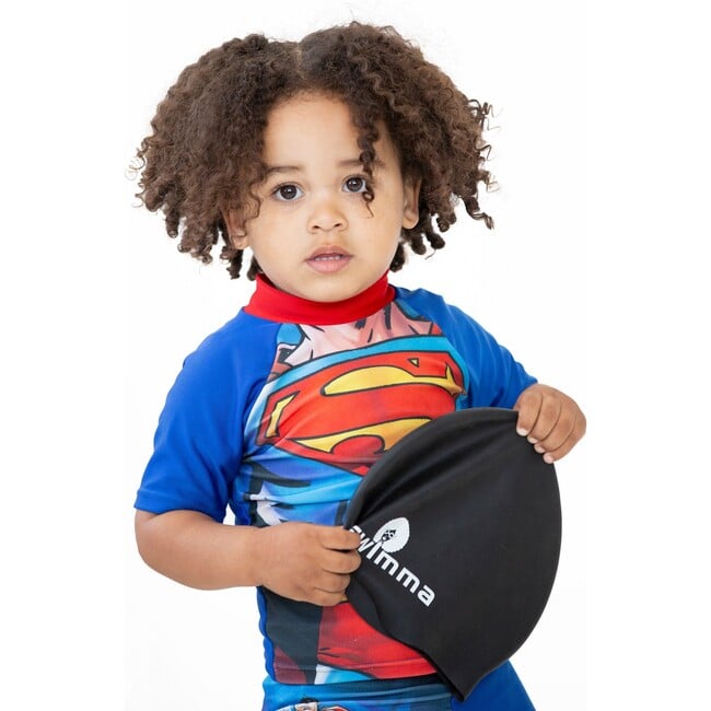 Afro-tots Swimcap, Black - Swim Caps - 3