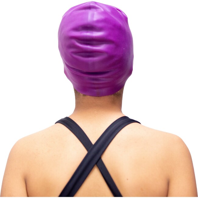 Afro-kids Swimcap, Purple - Swim Caps - 4