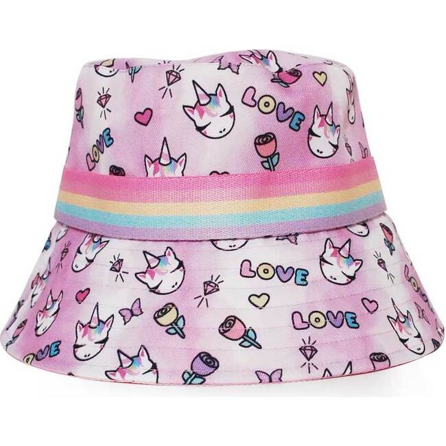 Miss Gwen Love Print Bucket Hat, Multi - Hats - 1