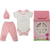 Patisserie Collection  3 Piece Layette Gift Set, Pink Giraffe - Onesies - 2