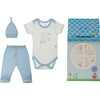 Patisserie Collection 3-Piece Layette Gift Set, Blue Giraffe - Onesies - 2