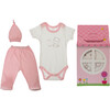 Patisserie Collection 3-Piece Layette Gift Set, Pink Bear - Onesies - 2