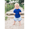 Drawstring Trunks, Blue Bandana - Swim Trunks - 2