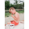 Drawstring Trunks, Red Bandana - Swim Trunks - 2