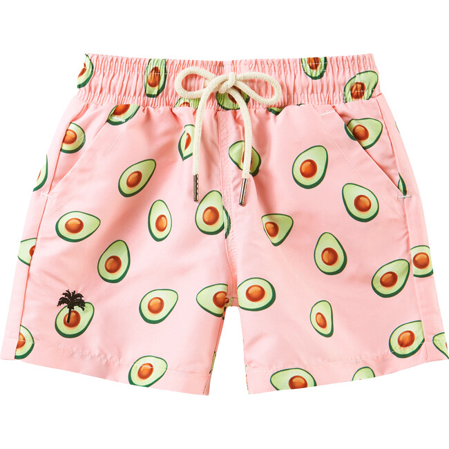Avocado Swim Trunks, Pink - Swim Trunks - 1