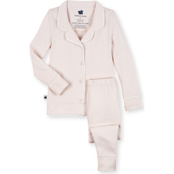 Classic Pajamas, Light Pink - Paper Cape Sleepwear | Maisonette