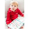 Footless Pajama Onesie, Red - Onesies - 2