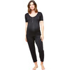 Women's Rhys Nursing PJ Top, Black - Pajamas - 1 - thumbnail