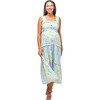 Women's Emma During & After Maxi Tank Dress, Lemon Print - Dresses - 1 - thumbnail