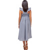 Women's Harper Smocked During + After Dress, Navy Gingham - Dresses - 4
