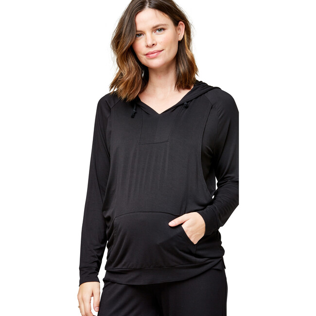 Women's Simone Hoodie, Black - Sweatshirts - 3