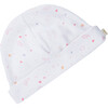 Star & Crown Print Hat Bib & Mittens Set in Pink - Hats - 7