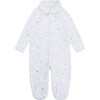 Angel Wing Print Sleepsuit with Mittens in Blue - Onesies - 1 - thumbnail