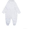 Angel Wing Print Sleepsuit with Mittens in Blue - Onesies - 2