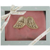 Angel Wing Gold Velour Sleepsuit, Dusty Pink - Onesies - 4