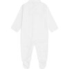 Pointelle Angel Wing Sleepsuit in White - Onesies - 1 - thumbnail