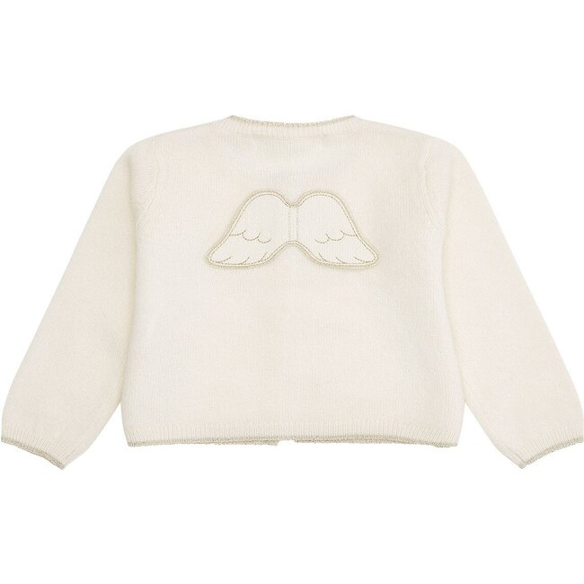 Briony Angel Wing Cardigan in Ivory - Sweaters - 1 - zoom